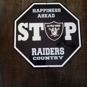 Las Vegas Raiders Stop Sign 12 x 12